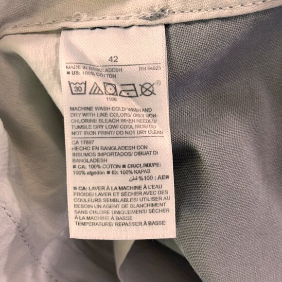 Old Navy Shorts Men's 42 Lived in straight grey chino style NWT - Picture 6 of 12